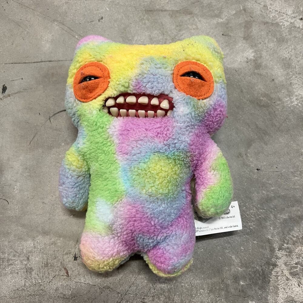 Fuggler Munch Munch Festival Funny Ugly Monster Plush Pastel Green Blue Pink 9”